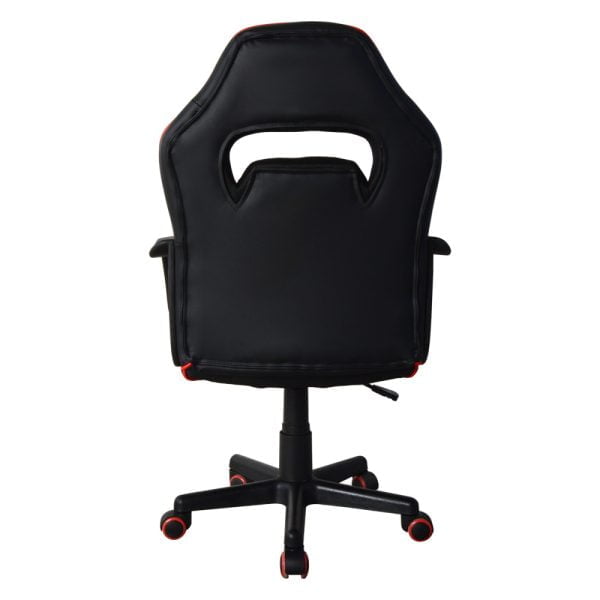 Chaise gaming Thomas junior - chaise de bureau style gaming - réglable en hauteur - rouge noir - VDD World