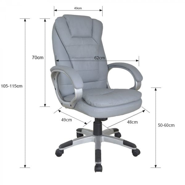 Chaise de bureau chaise de direction design de luxe ergonomique rembourrage extra épais - VDD World