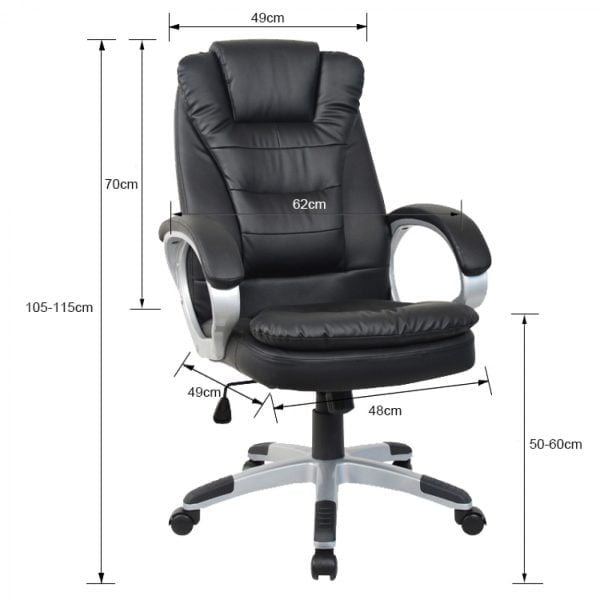 Chaise de bureau chaise de direction design de luxe ergonomique rembourrage extra épais - VDD World