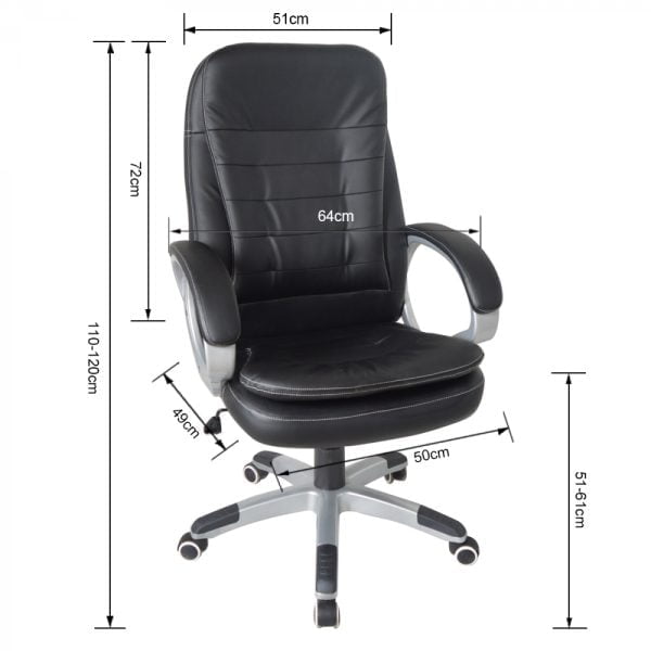 Chaise de bureau chaise de direction design de luxe ergonomique rembourrage extra épais - VDD World