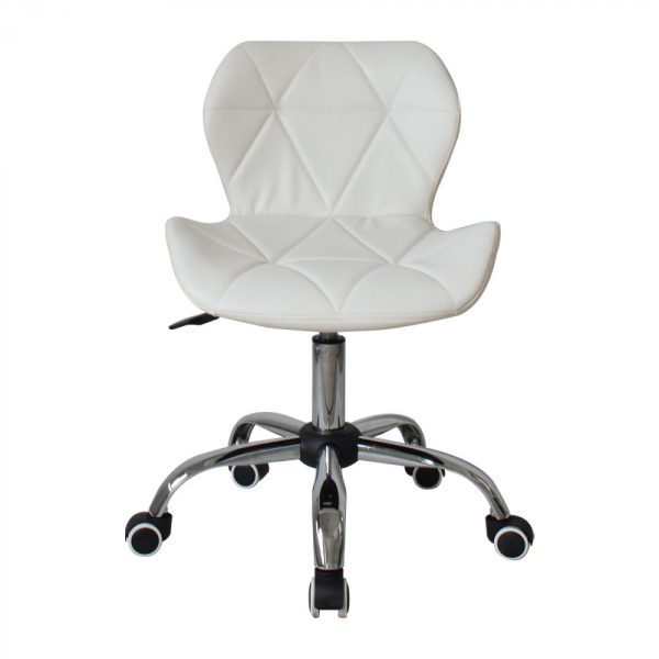 Chaise de bureau design moderne - chaise de direction - réglable en hauteur - blanc - VDD World