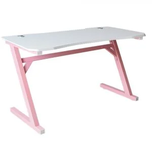 Bureau table ordinateur Tough - table d'appoint - vintage industriel - métal noir bois marron - VDD World