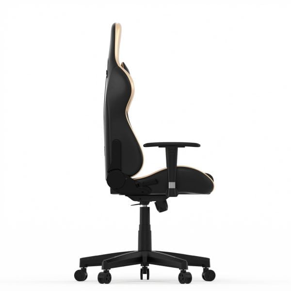 Chaise de jeu GoldGamer deluxe - chaise de bureau - chaise de jeu de course - or noir - VDD World