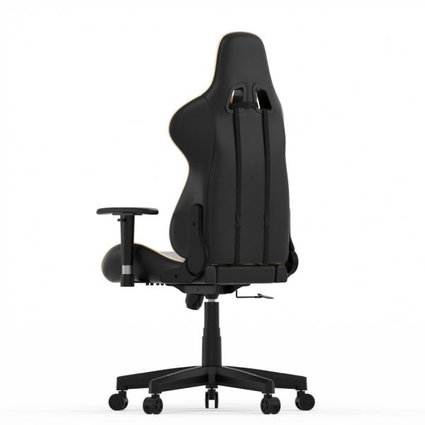 Chaise de jeu GoldGamer deluxe - chaise de bureau - chaise de jeu de course - or noir - VDD World
