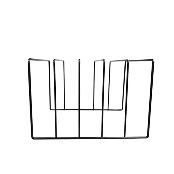Rack de stockage design vinyle LP rack de disques pour 50 à 60 LPs vinyles de 12 pouces noir - VDD World