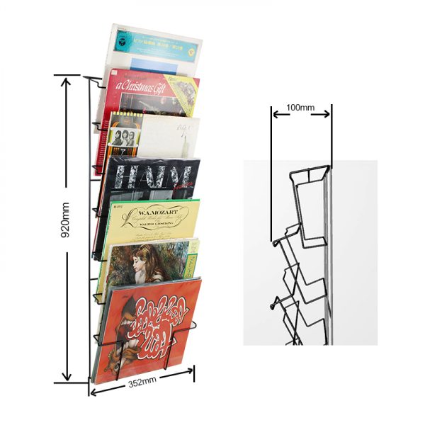 Support de stockage de disques vinyle Lp - support mural enregistre contre le mur - VDD World