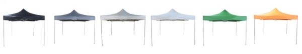 Tente de fête ANTHRACITE grise 3m x 3m pliable - VDD World