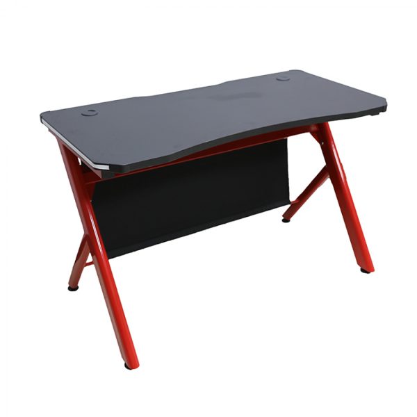 Bureau table de jeu informatique Sirocco - bureau de jeu - avec éclairage LED - 120 x 60 cm - VDD World