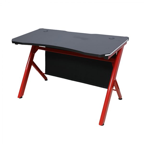 Bureau table de jeu informatique Sirocco - bureau de jeu - avec éclairage LED - 120 x 60 cm - VDD World