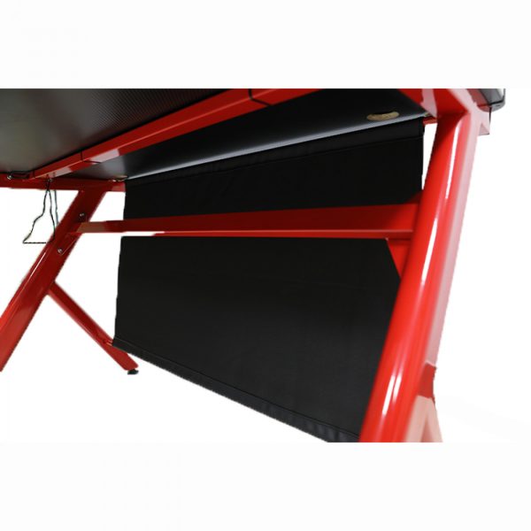 Bureau table de jeu informatique Sirocco - bureau de jeu - avec éclairage LED - 120 x 60 cm - VDD World