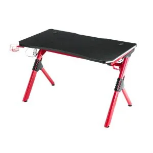 Bureau - meuble informatique - 140 cm de large et 50 cm de profondeur - noir - VDD World