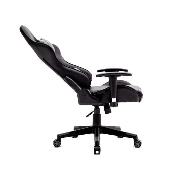 Chaise gaming Thomas - chaise de bureau racing style gaming - gris noir - VDD World