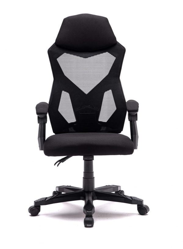 Chaise de bureau Fresno - chaise de jeu - noir - VDD World