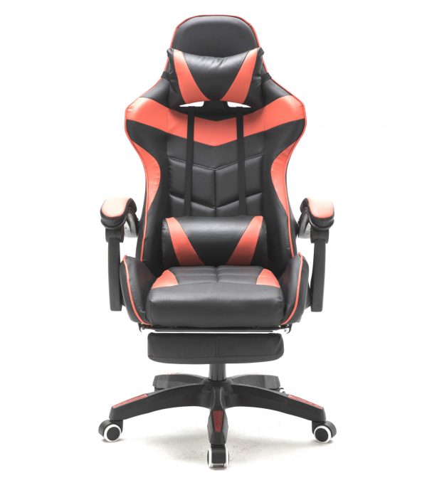 Chaise de jeu avec repose-pieds Cyclone pour adolescents - chaise de bureau - chaise de jeu de cours - VDD World