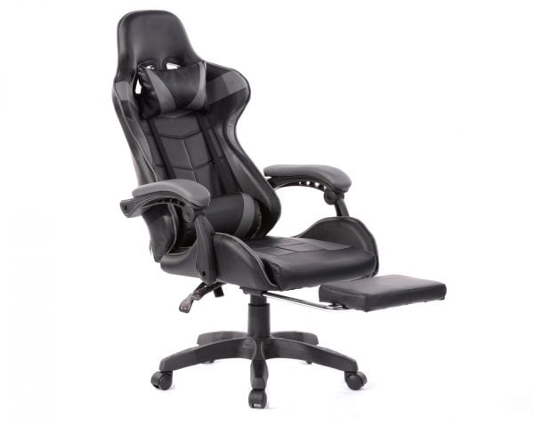 Chaise de jeu avec repose-pieds Cyclone pour adolescents - chaise de bureau - VDD World