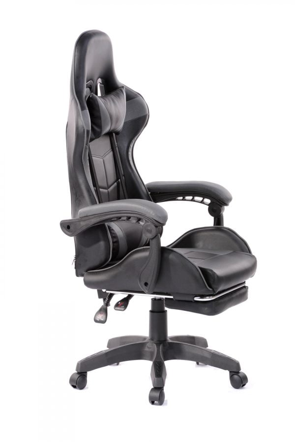 Chaise de jeu avec repose-pieds Cyclone pour adolescents - chaise de bureau - VDD World