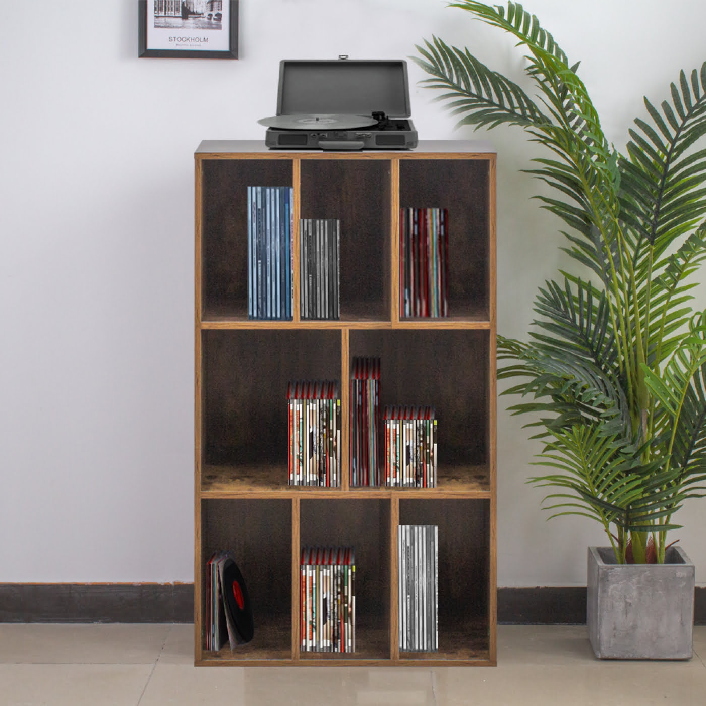 Meuble de rangement pour disques LP - meuble à disques - rangement disques vinyle LP - bibliothèque - VDD World Meuble de rangement pour disques LP - meuble à disques - rangement disques vinyle LP - bibliothèque - VDD World