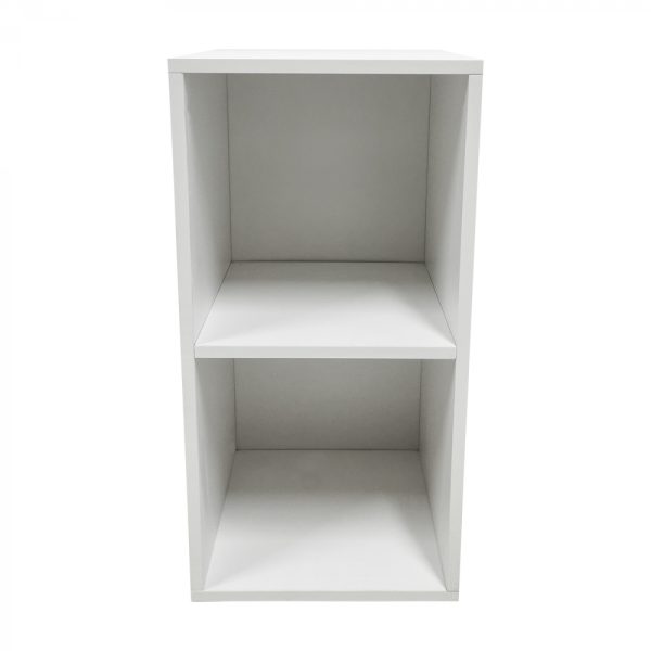 Meuble de rangement pour disques vinyle LP - 2 compartiments - blanc - VDD World