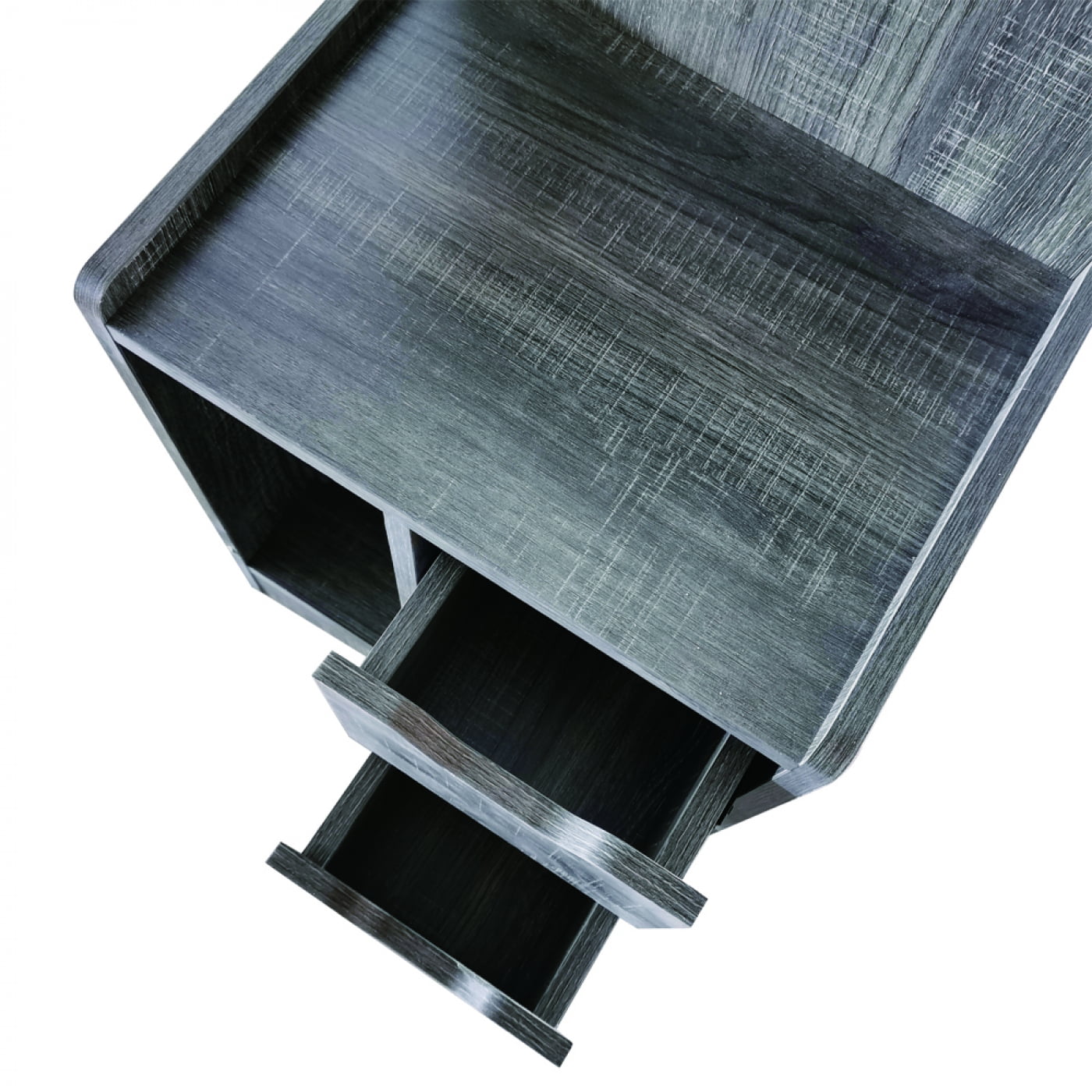 Table de chevet armoire murale 84 cm de haut couleur gris marron - VDD World Table de chevet armoire murale 84 cm de haut couleur gris marron - VDD World