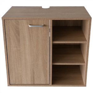 Meuble vasque - meuble de salle de bain - marron