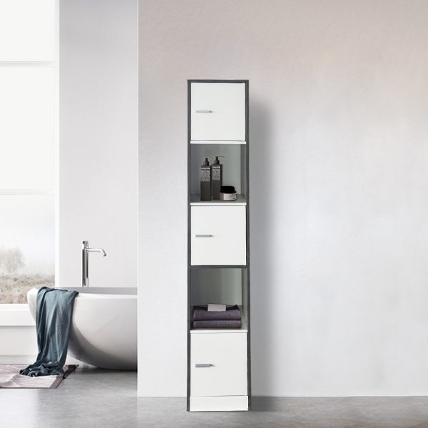 Meuble colonne salle de bain - meuble de rangement salle de bain chambre ou couloir - hauteur 180 cm - VDD World