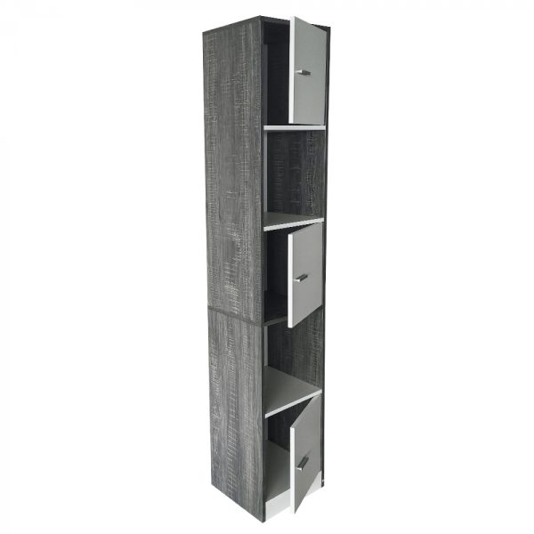 Meuble colonne salle de bain - meuble de rangement salle de bain chambre ou couloir - hauteur 180 cm - VDD World