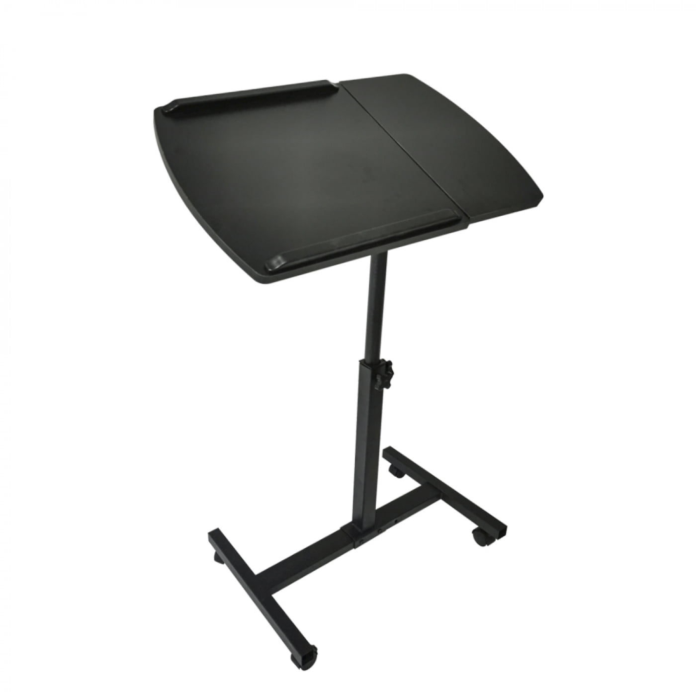 Support pour ordinateur portable - roulettes mobiles - réglable en hauteur - noir - VDD World Support pour ordinateur portable - roulettes mobiles - réglable en hauteur - noir - VDD World