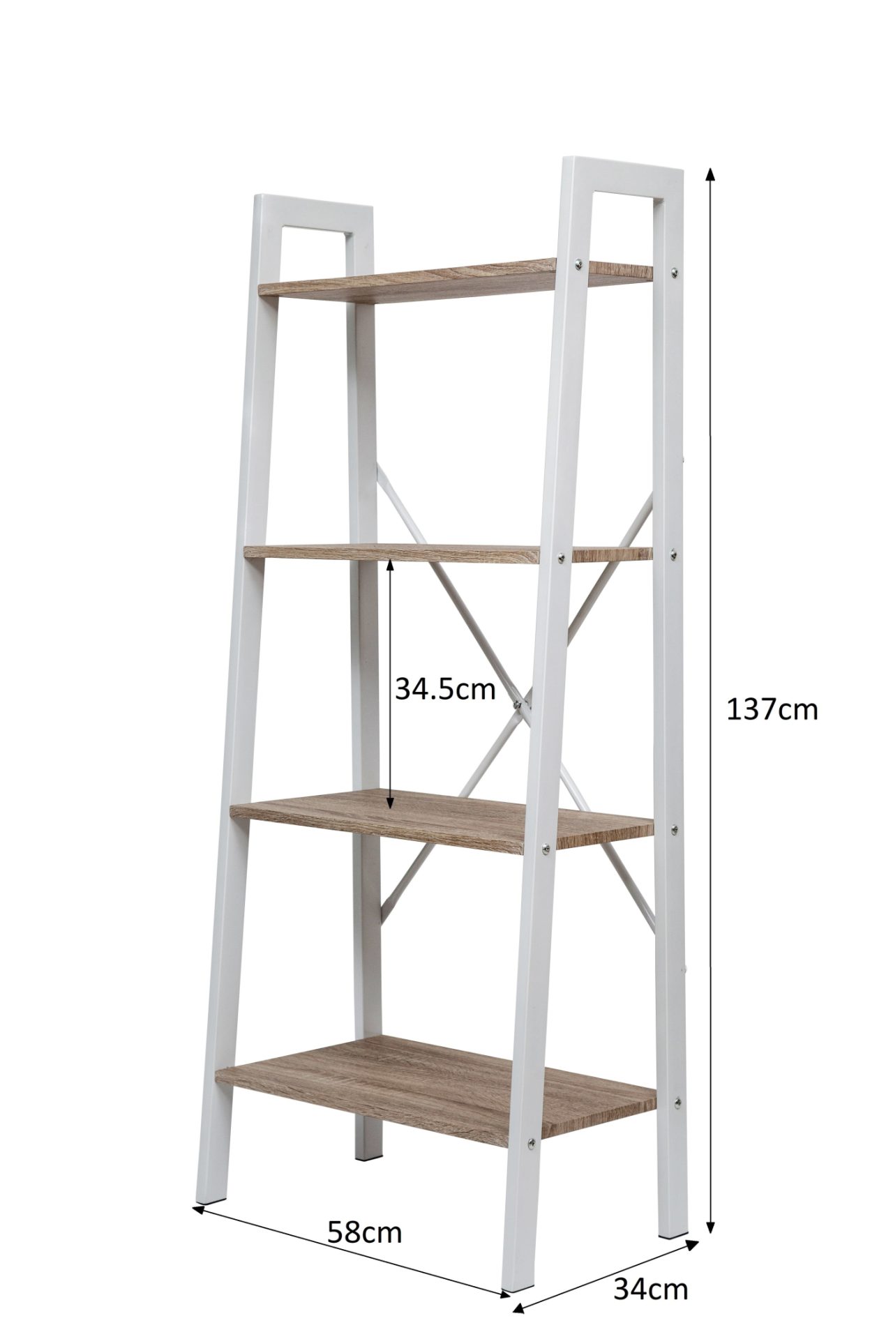 Armoire murale Tough métal design industriel bois bibliothèque ouverte 137 cm haut blanc - VDD World Armoire murale Tough métal design industriel bois bibliothèque ouverte 137 cm haut blanc - VDD World