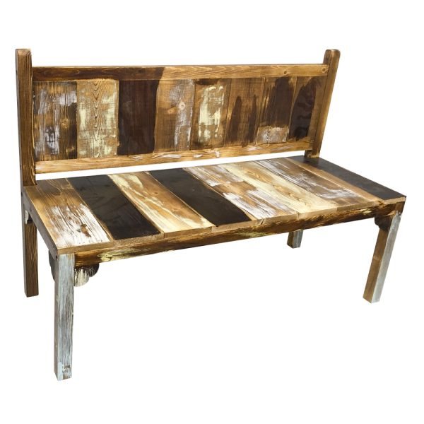 Banc de jardin pour enfant Scrapie recyclé scrapwood scrapwood design style 100 cm de large - VDD World