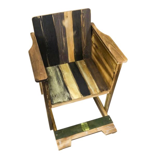 Chaise berçante bois enfants Scrapie bois recyclé scrapwood style design - VDD World