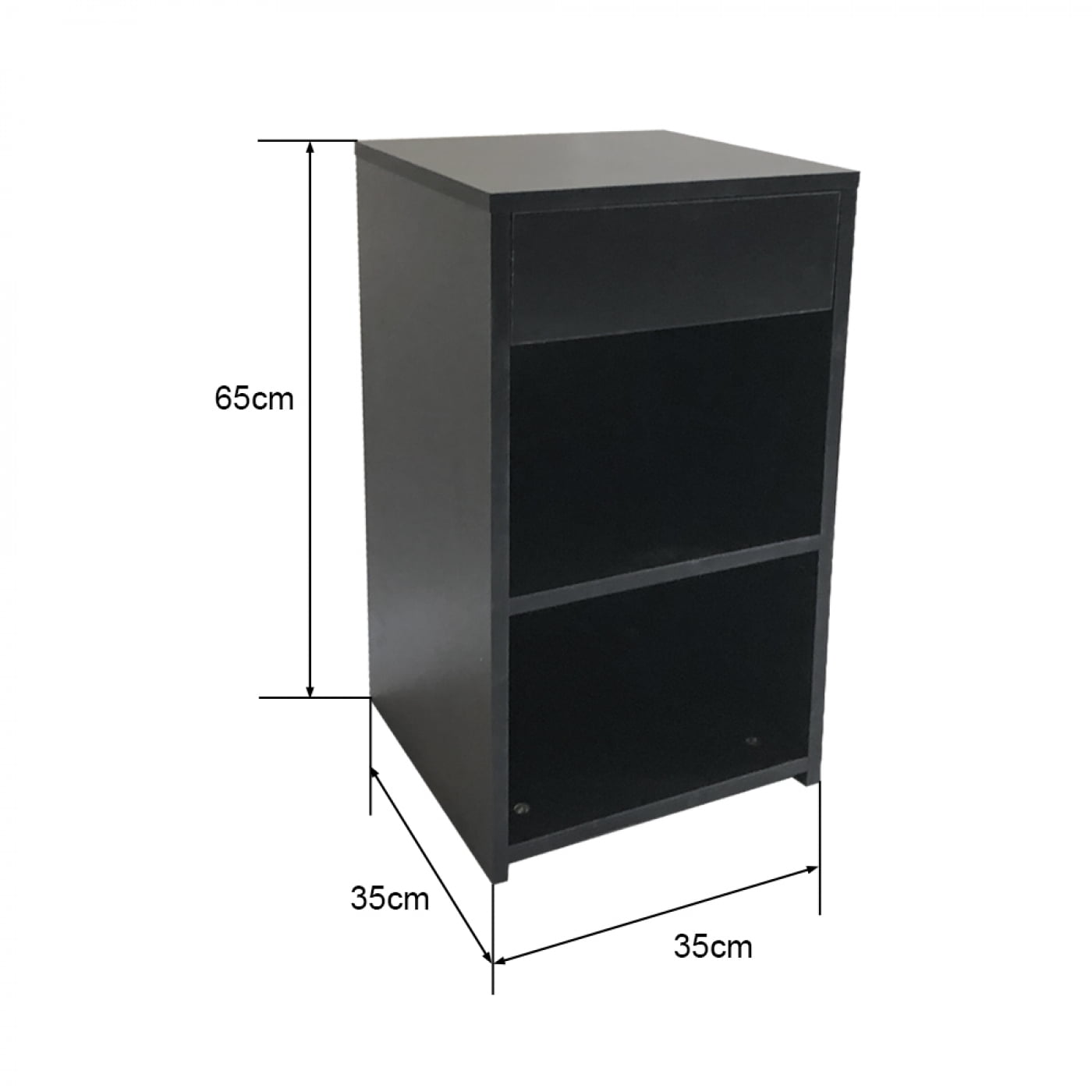 Meuble d'entrée table de chevet hauteur 65 cm noir - VDD World Meuble d'entrée table de chevet hauteur 65 cm noir - VDD World