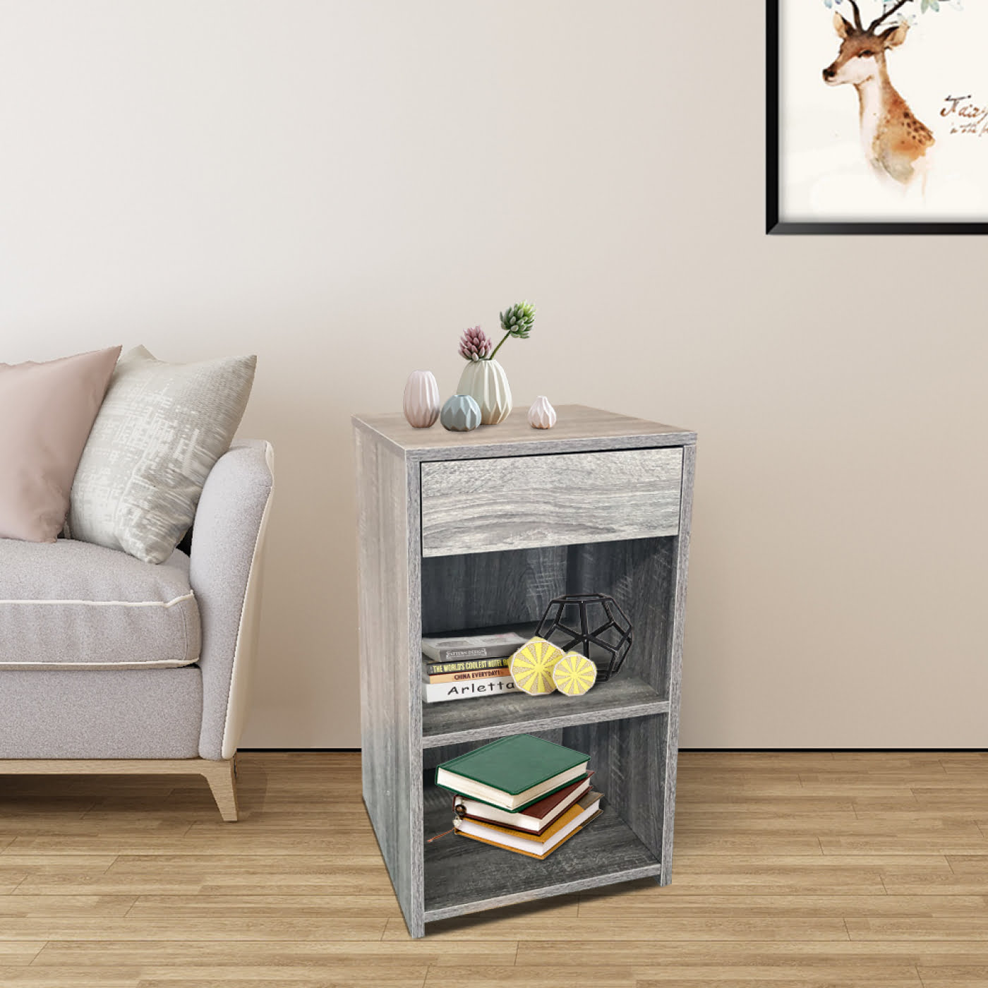 Armoire de chevet 65 cm haut marron clair - VDD World Armoire de chevet 65 cm haut marron clair - VDD World
