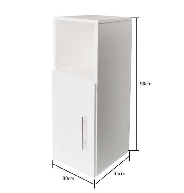 Armoire d'entrée - table de chevet - hauteur 90 cm - blanc - VDD World