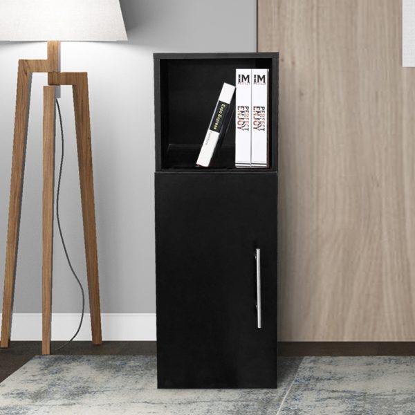 Meuble d'entrée - table de chevet - hauteur 90 cm - noir - VDD World