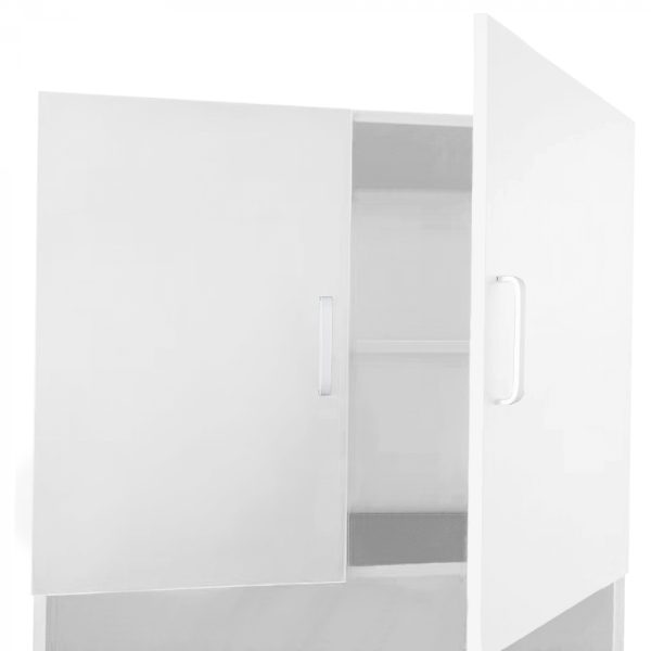 Lave-linge armoire sèche-linge séchant meuble 190 cm blanc - VDD World