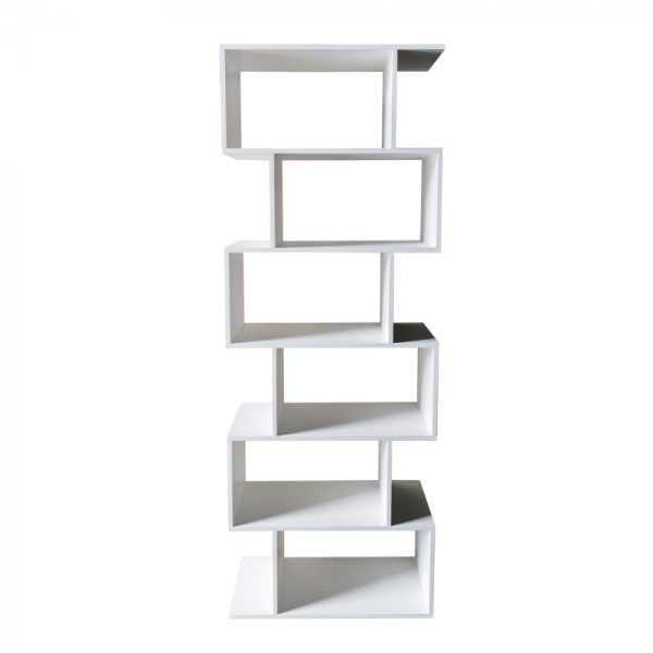 Étagère bibliothèque - armoire murale cube empilé - 185 cm de haut - blanc - VDD World