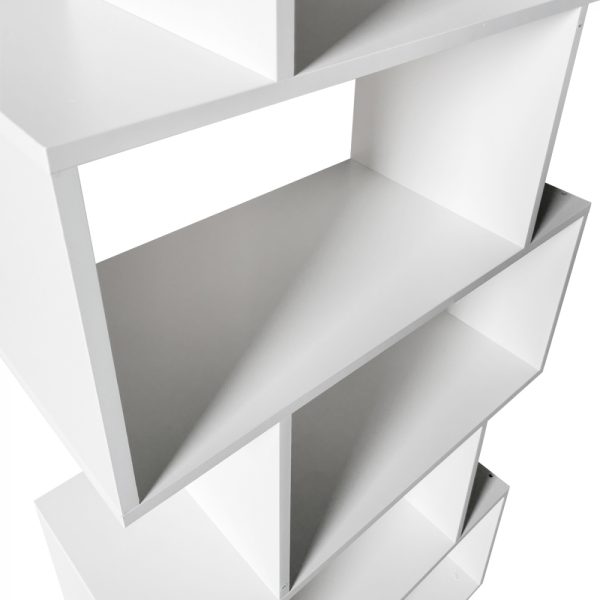 Étagère bibliothèque - armoire murale cube empilé - 185 cm de haut - blanc - VDD World