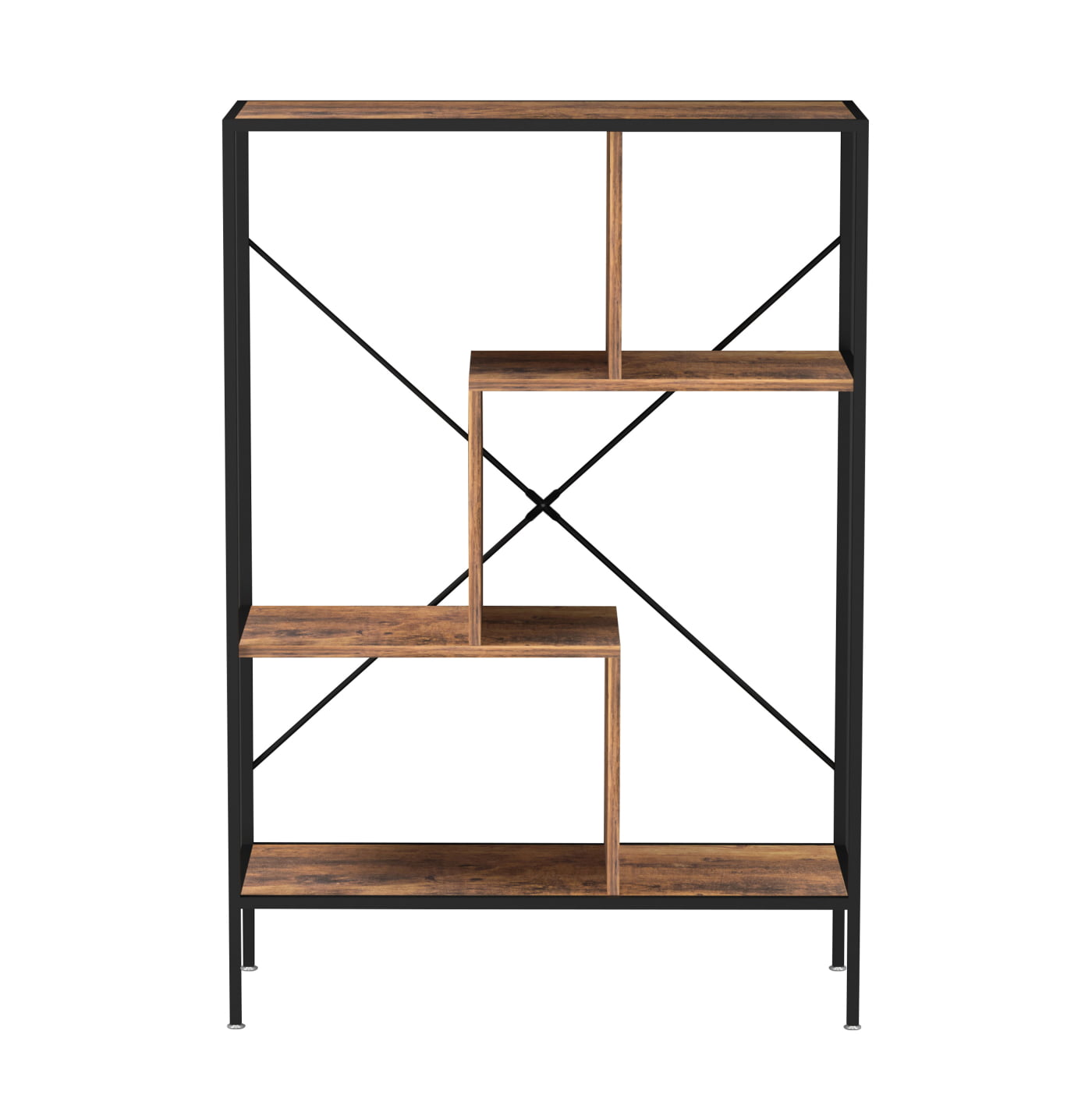 VDD Armoire de cuisine industrielle - rangement de cuisine - hauteur 115 cm - bois brun vintage - VDD World VDD Armoire de cuisine industrielle - rangement de cuisine - hauteur 115 cm - bois brun vintage - VDD World
