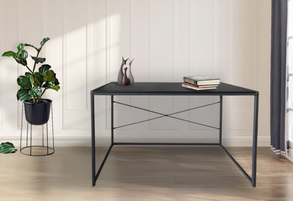 Desk Stoer - table pour ordinateur portable - table d'ordinateur - design industriel - 120 x 60 cm - VDD World