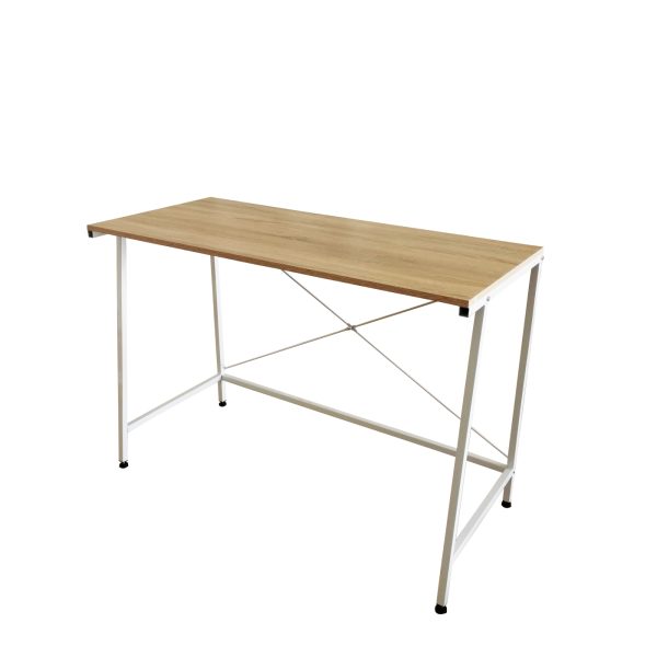 Bureau industriel plateau BLANC BLANK 110 cm x 50 cm x 75 cm - VDD World