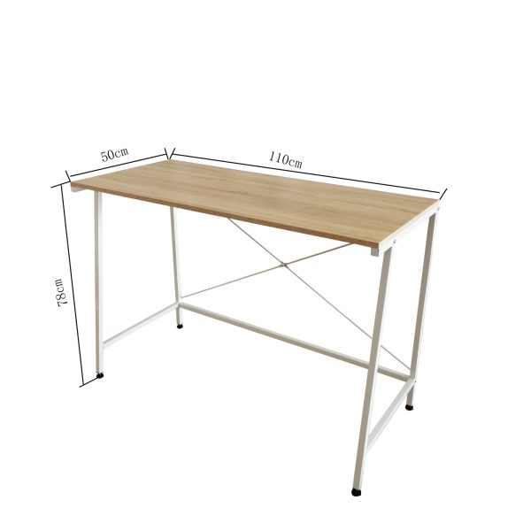 Bureau industriel plateau BLANC BLANK 110 cm x 50 cm x 75 cm - VDD World