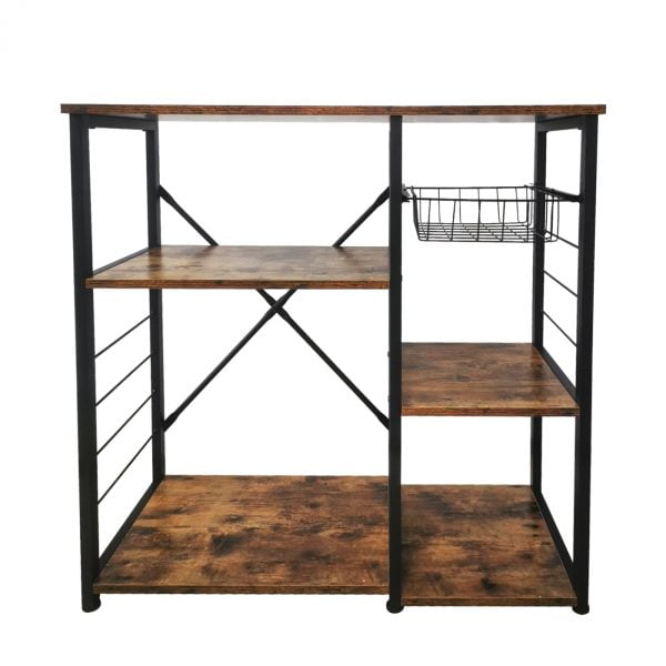Table d'armoire de cuisine vintage industriel robuste - cadre en métal pour meubles de cuisine - 90 - VDD World