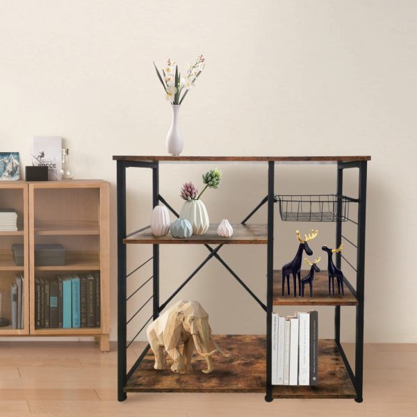 Table d'armoire de cuisine vintage industriel robuste - cadre en métal pour meubles de cuisine - 90 - VDD World