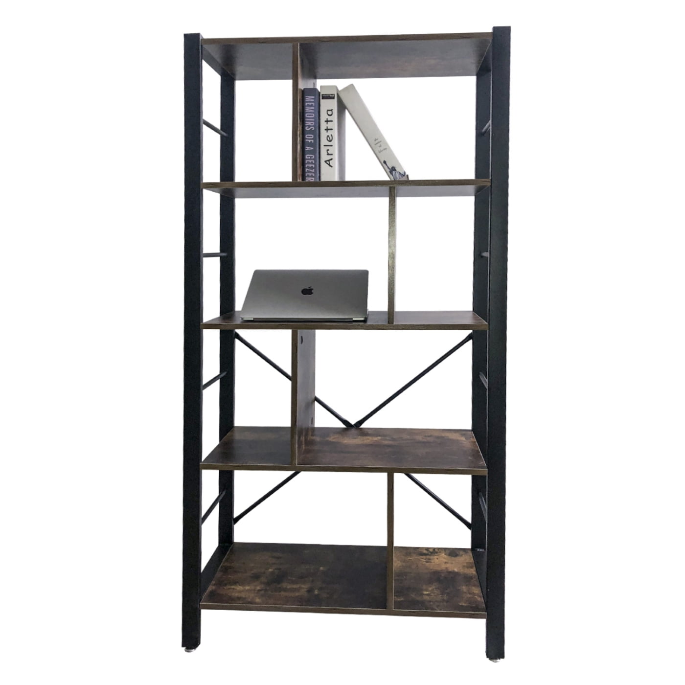Armoire murale bibliothèque Design industriel robuste métal bois 154 cm de haut - VDD World Armoire murale bibliothèque Design industriel robuste métal bois 154 cm de haut - VDD World
