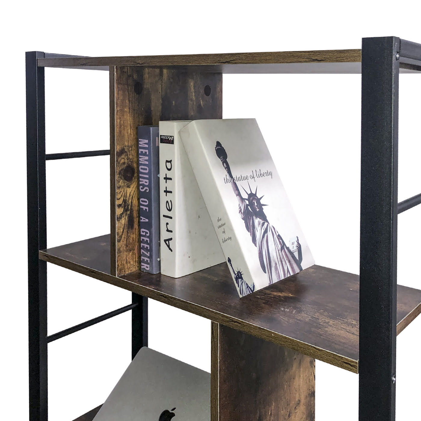 Armoire murale bibliothèque Design industriel robuste métal bois 154 cm de haut - VDD World Armoire murale bibliothèque Design industriel robuste métal bois 154 cm de haut - VDD World