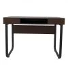 Bureau table ordinateur Tough - table d'appoint - vintage industriel - métal noir bois marron – Image 4