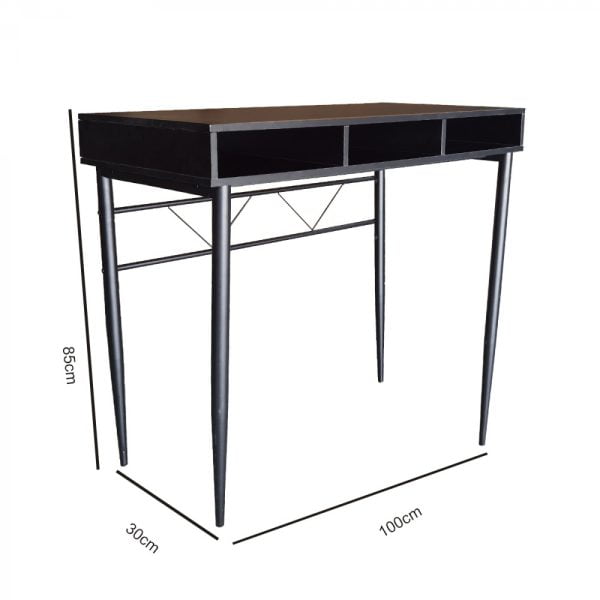 Table d'appoint - table console - buffet d'entrée - table murale - noir - VDD World