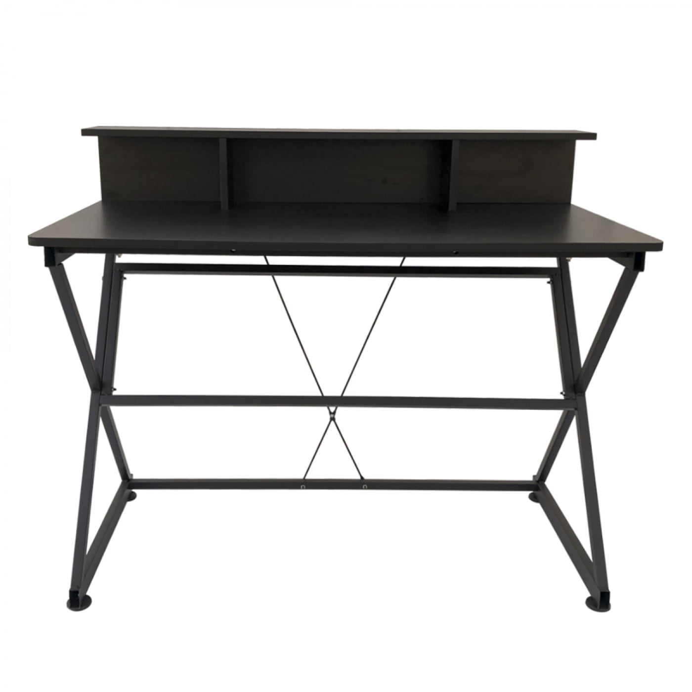 Table de bureau ordinateur portable Tough - style industriel moderne - 110 cm de large - noir - VDD World Table de bureau ordinateur portable Tough - style industriel moderne - 110 cm de large - noir - VDD World