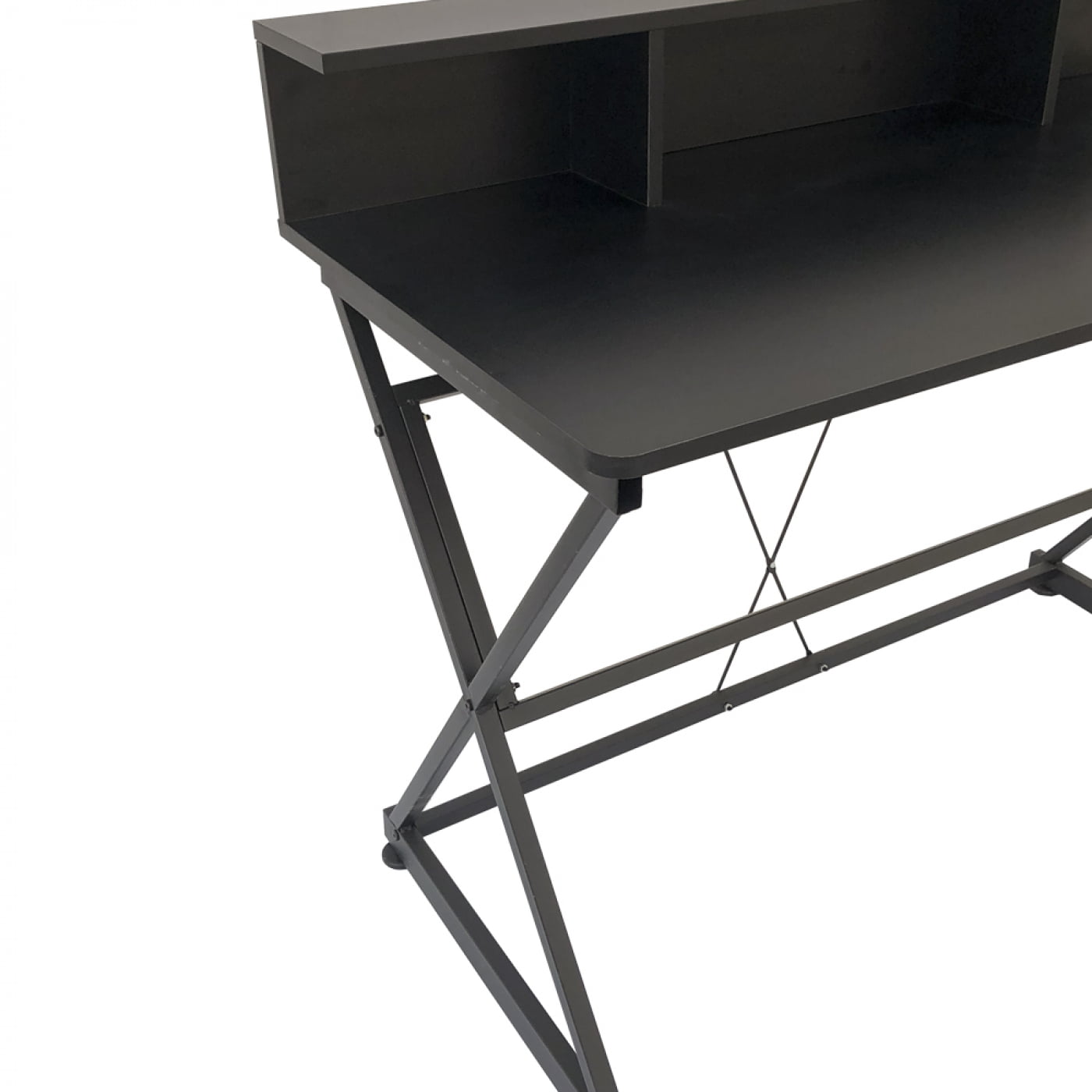 Table de bureau ordinateur portable Tough - style industriel moderne - 110 cm de large - noir - VDD World Table de bureau ordinateur portable Tough - style industriel moderne - 110 cm de large - noir - VDD World