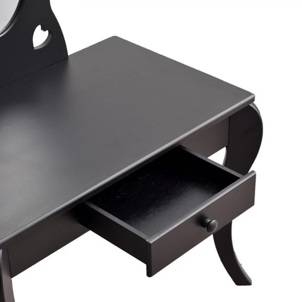 Coiffeuse design coeur - maquillage table de maquillage pépinière fille avec tabouret - VDD World
